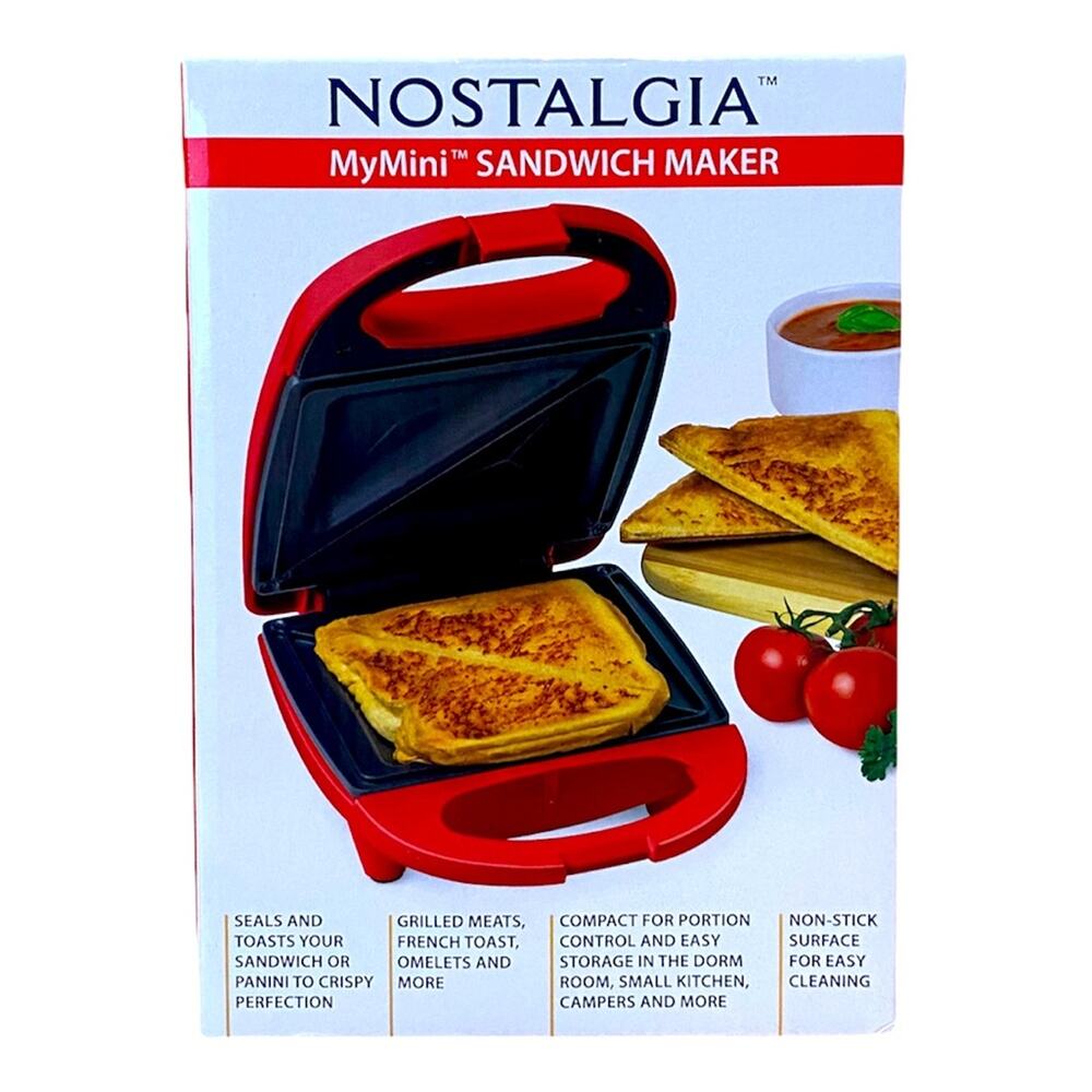 Nostalgia MyMini Red Sandwich Maker